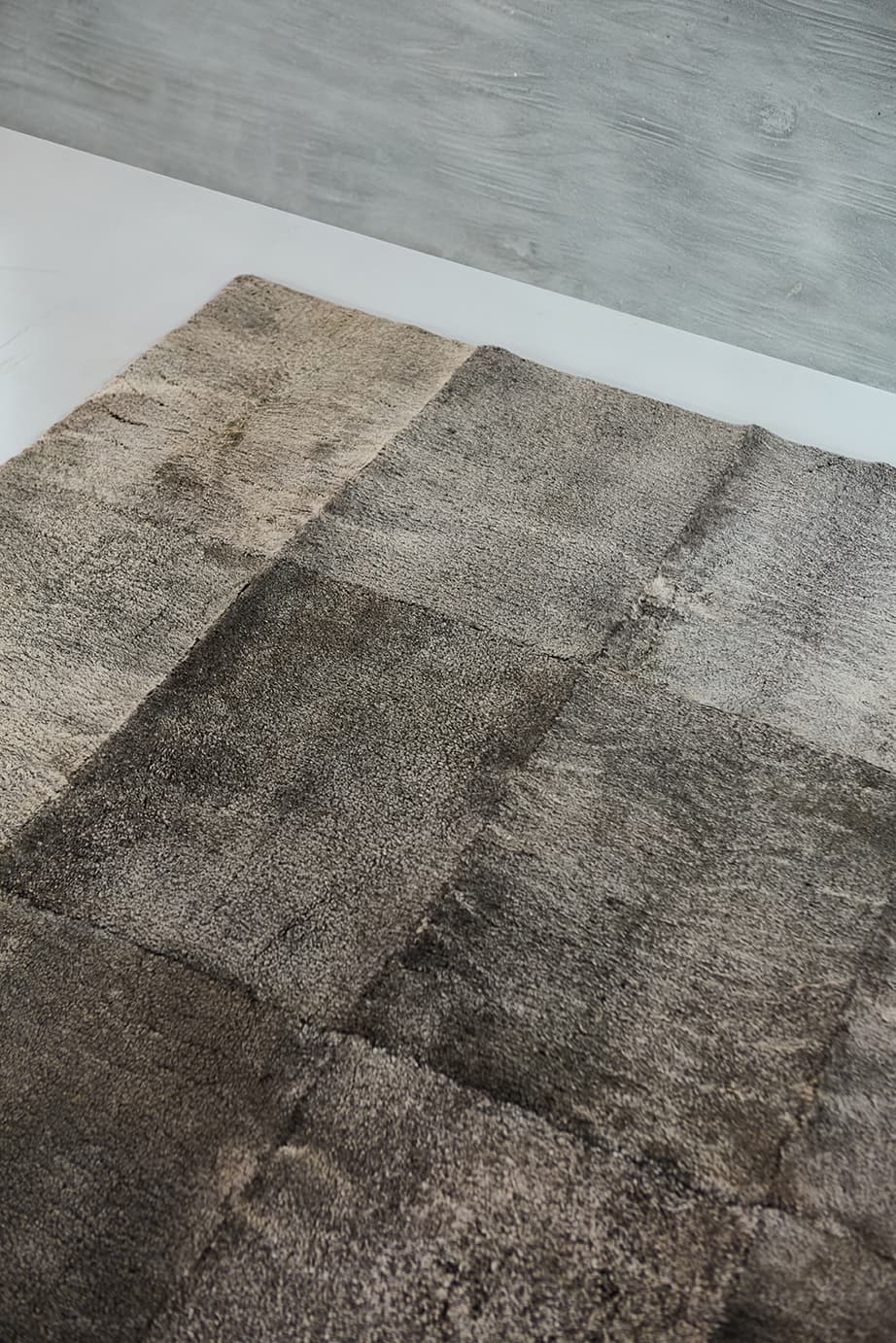 PLAIN STACKED - Charcoal Lambskin Rug - Homelosophy, view 9