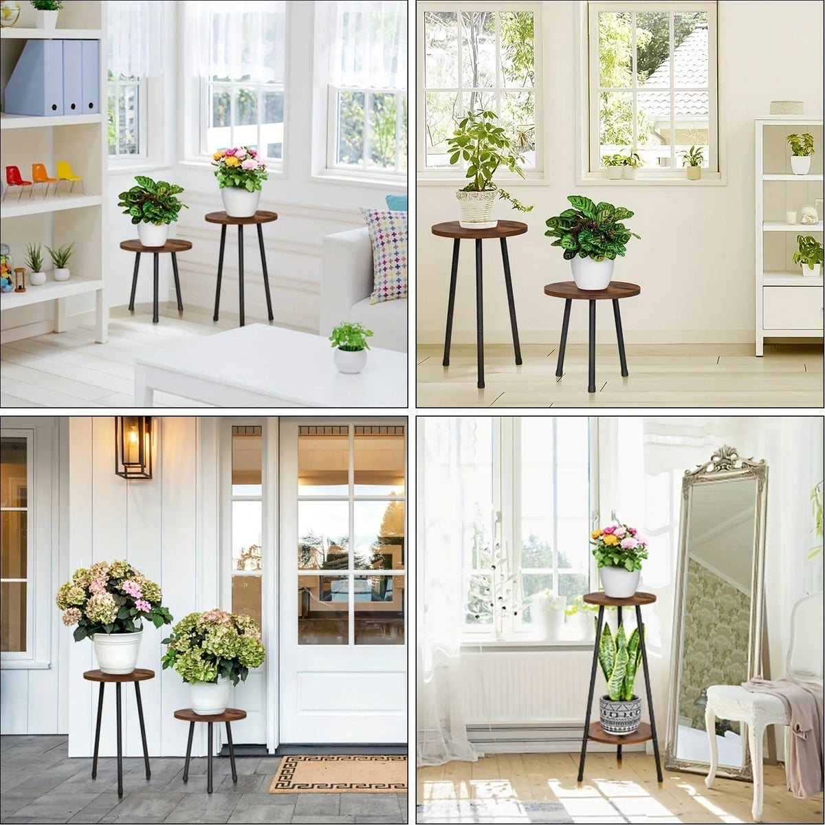 Plant Stand - Mid-Century Wooden Small