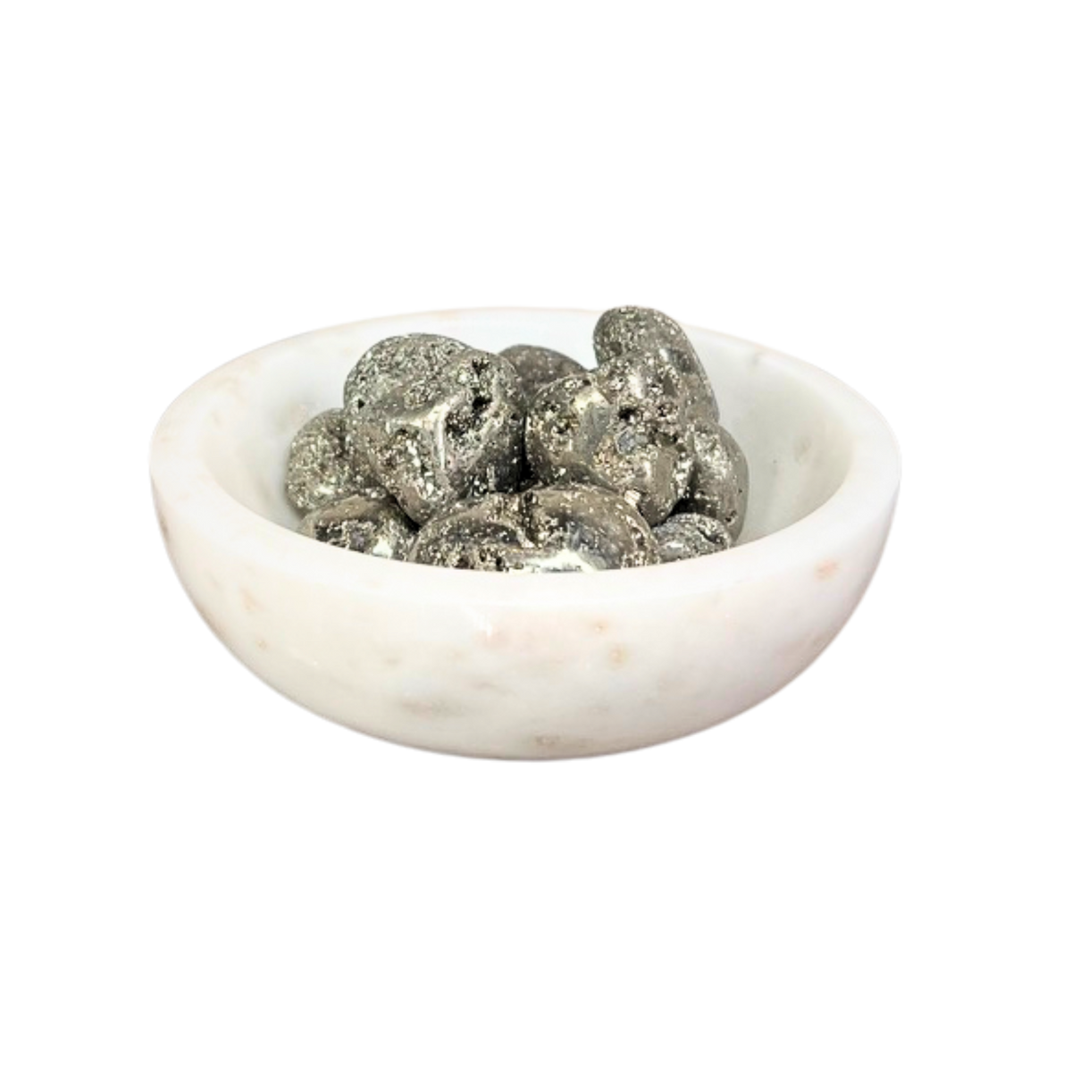 Polished Pyrite Pebbles - Source by Studio Skara