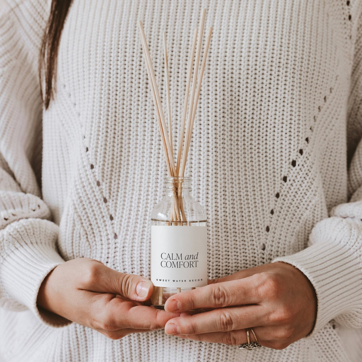 Calm and Comfort Clear Reed Diffuser - Sweet Water Decor, view 3