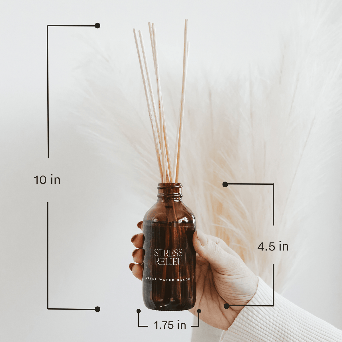 Warm and Cozy Amber Reed Diffuser - Sweet Water Decor, view 8