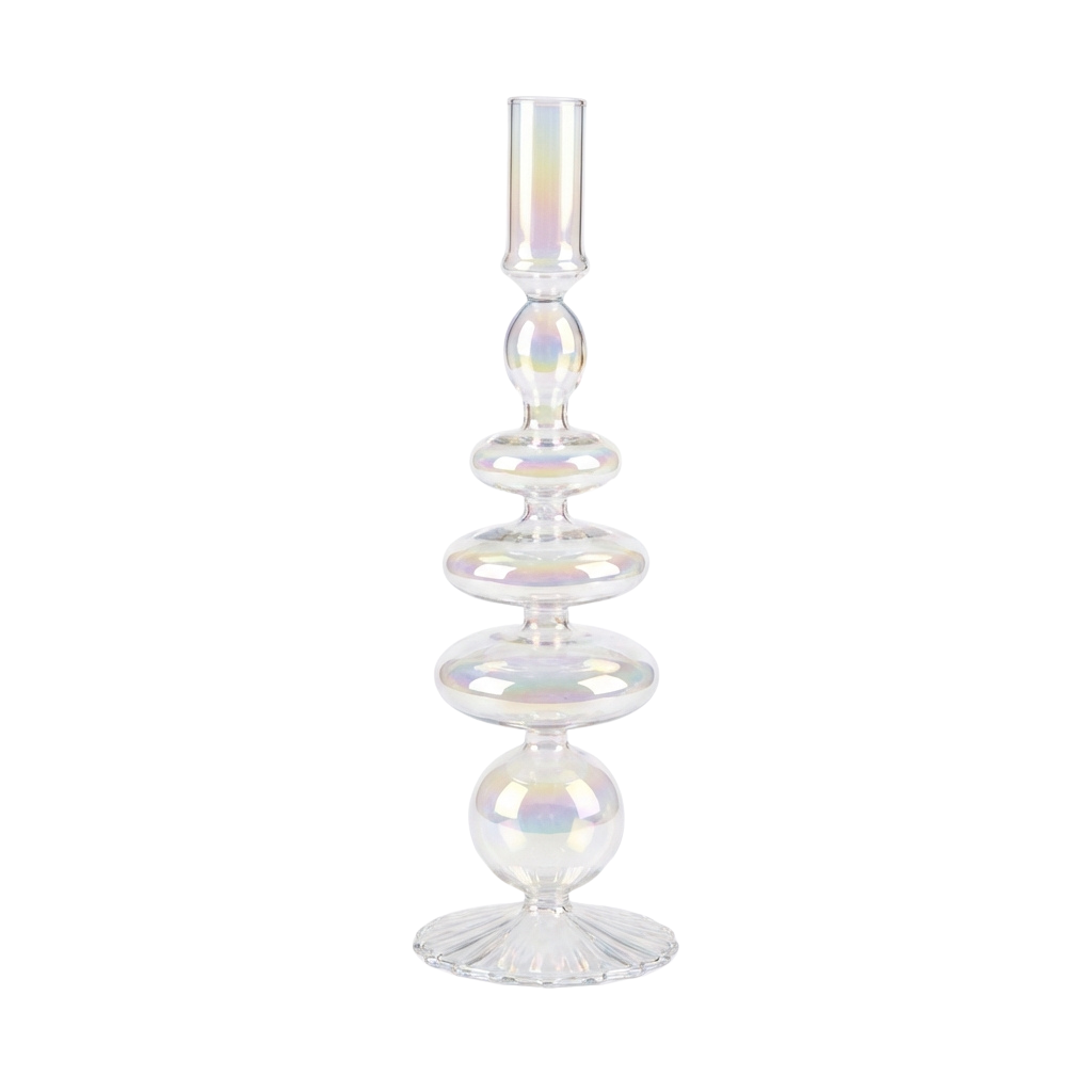 Rainbow Prism Candle Holder - Pair