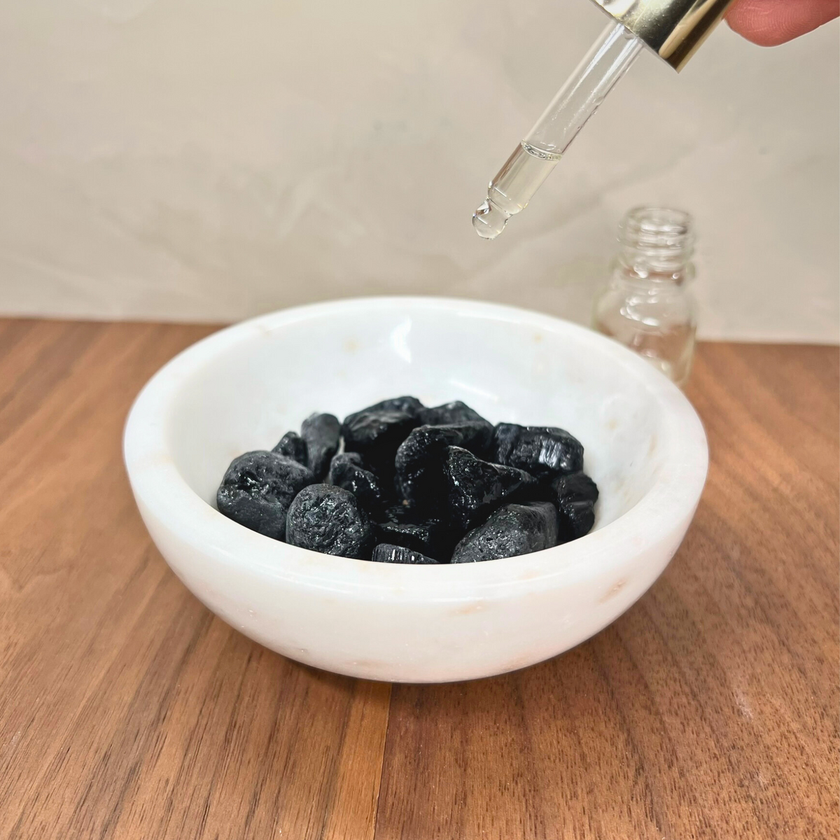 Raw Tumbled Black Tourmaline - Source by Studio Skara, view 4