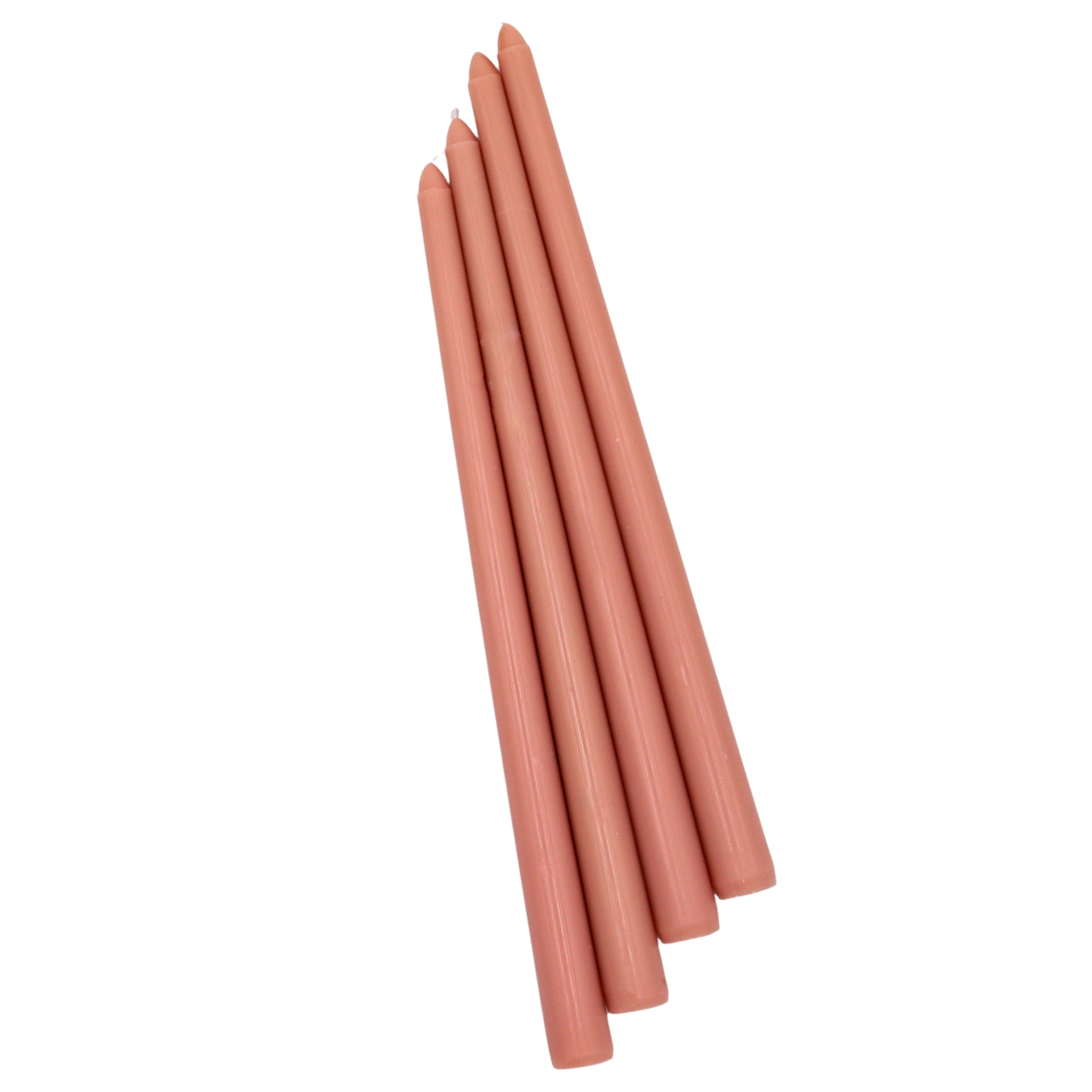 Extra Tall Rose Glow Taper Candle, 1 Case of 24 Packs (4 Candles per Pack)