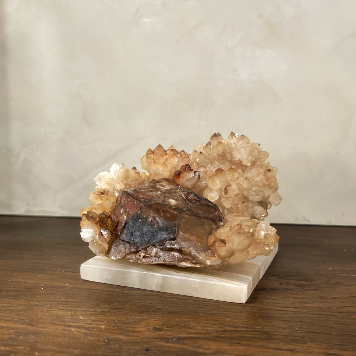 Rose Quartz Hematite Large Cluster - Source by Studio Skara, view 4