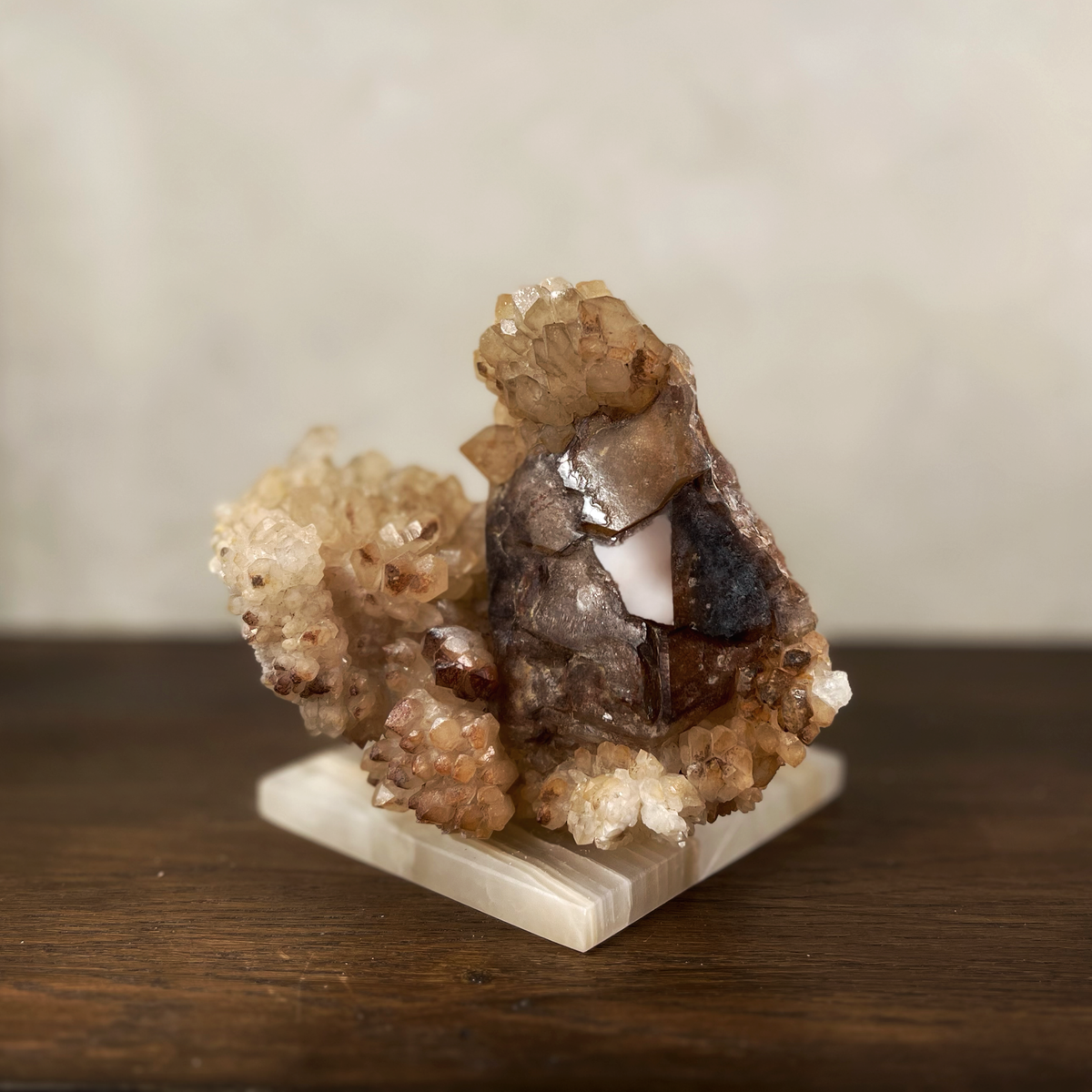 Rose Quartz Hematite Large Cluster - Source by Studio Skara, view 5