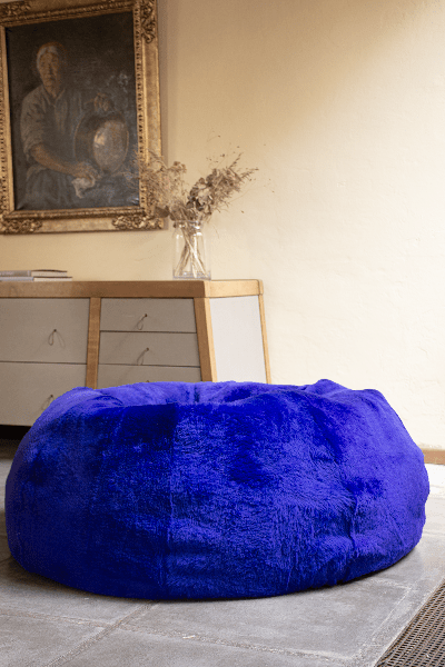 Shearling Handmade Pouf - Homelosophy, view 3
