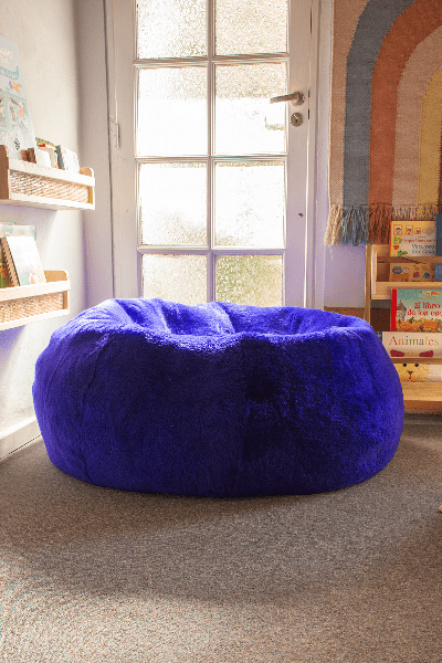 Shearling Handmade Pouf - Homelosophy, view 6