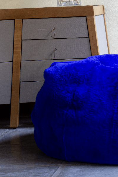 Shearling Handmade Pouf - Homelosophy, view 5
