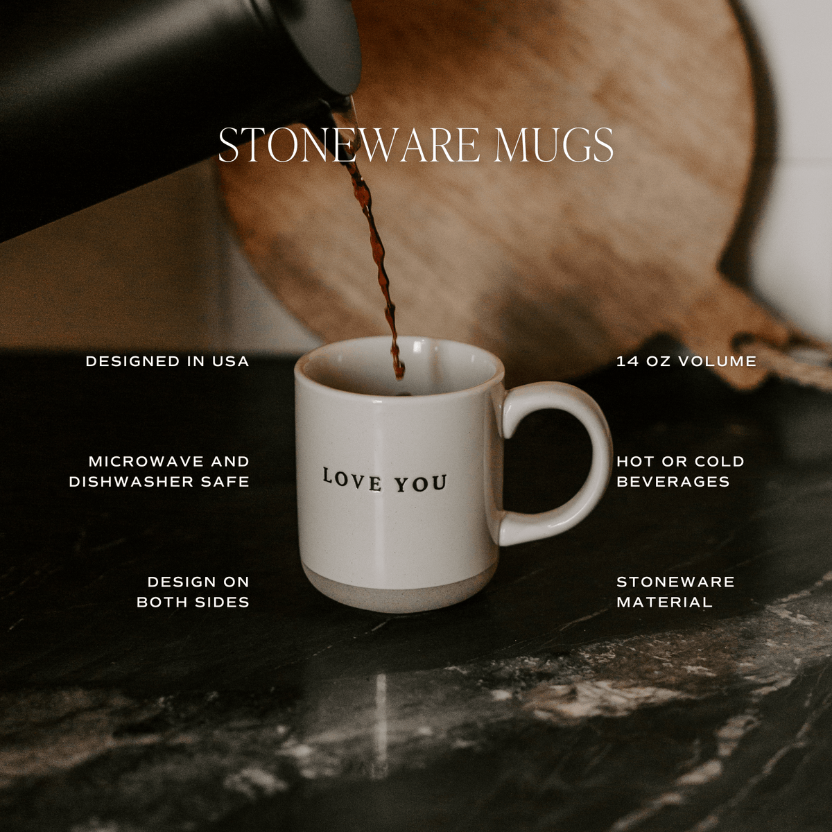 Best Dad Ever 14 oz Stoneware Coffee Mug - Sweet Water Decor, view 4
