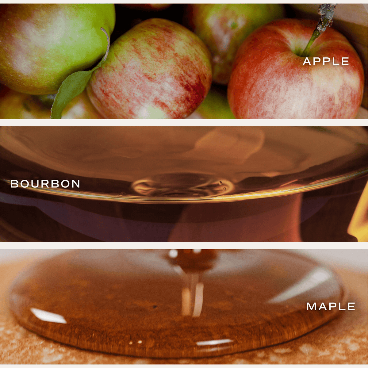 Apple Maple Bourbon Soy Candle - Tan Matte Jar - 15 oz (Sunday Brunch) - Sweet Water Decor, view 4