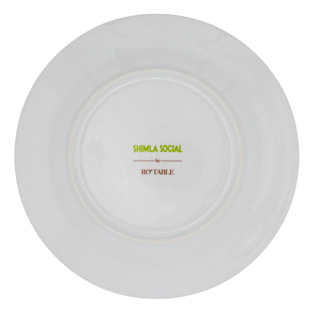 Sepia Estate Porcelain Starter Plates – Set of 4 (+1 Bonus Plate)