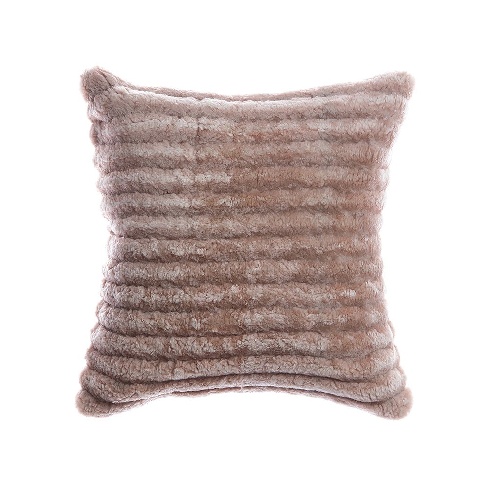 Shearling Striped Ultra Soft Pillow - Homelosophy