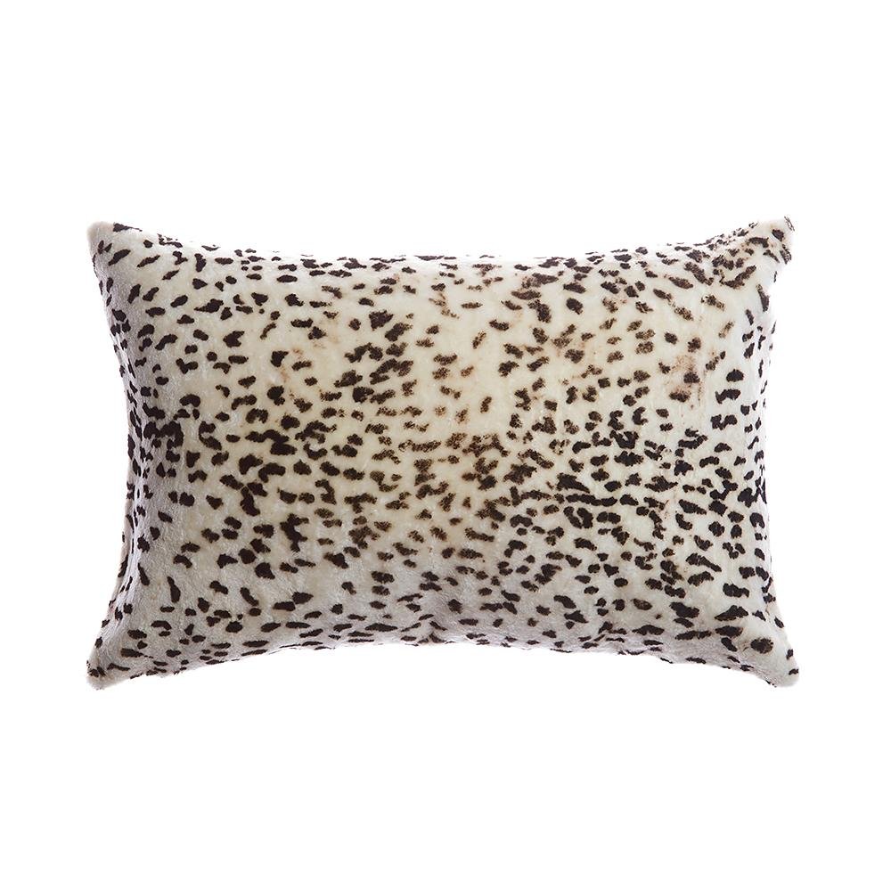 Shearling Leopard Square Pillow - Homelosophy, view 3