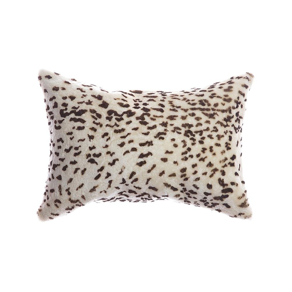 Shearling Leopard Square Pillow - Homelosophy, view 6