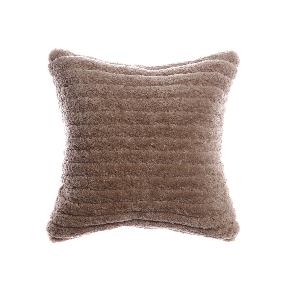 Shearling Striped Ultra Soft Pillow - Homelosophy, view 6