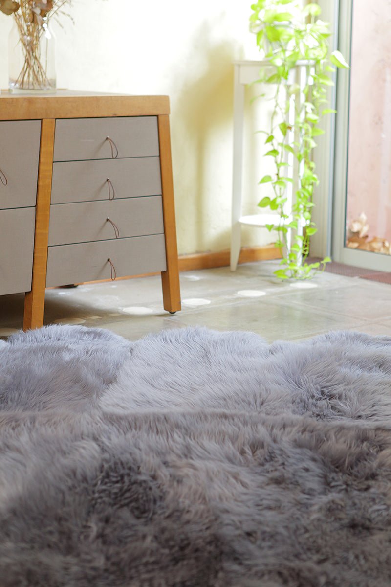 Six Piece Sheepskin Area Rug - Homelosophy, view 13