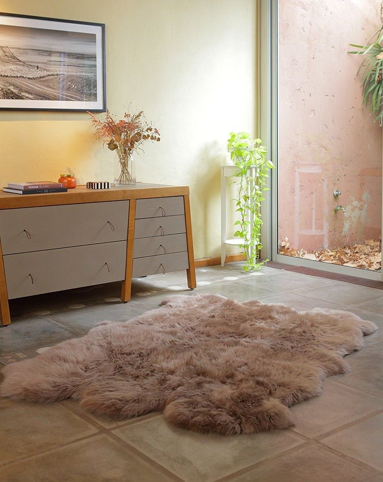Six Piece Sheepskin Area Rug - Homelosophy, view 14
