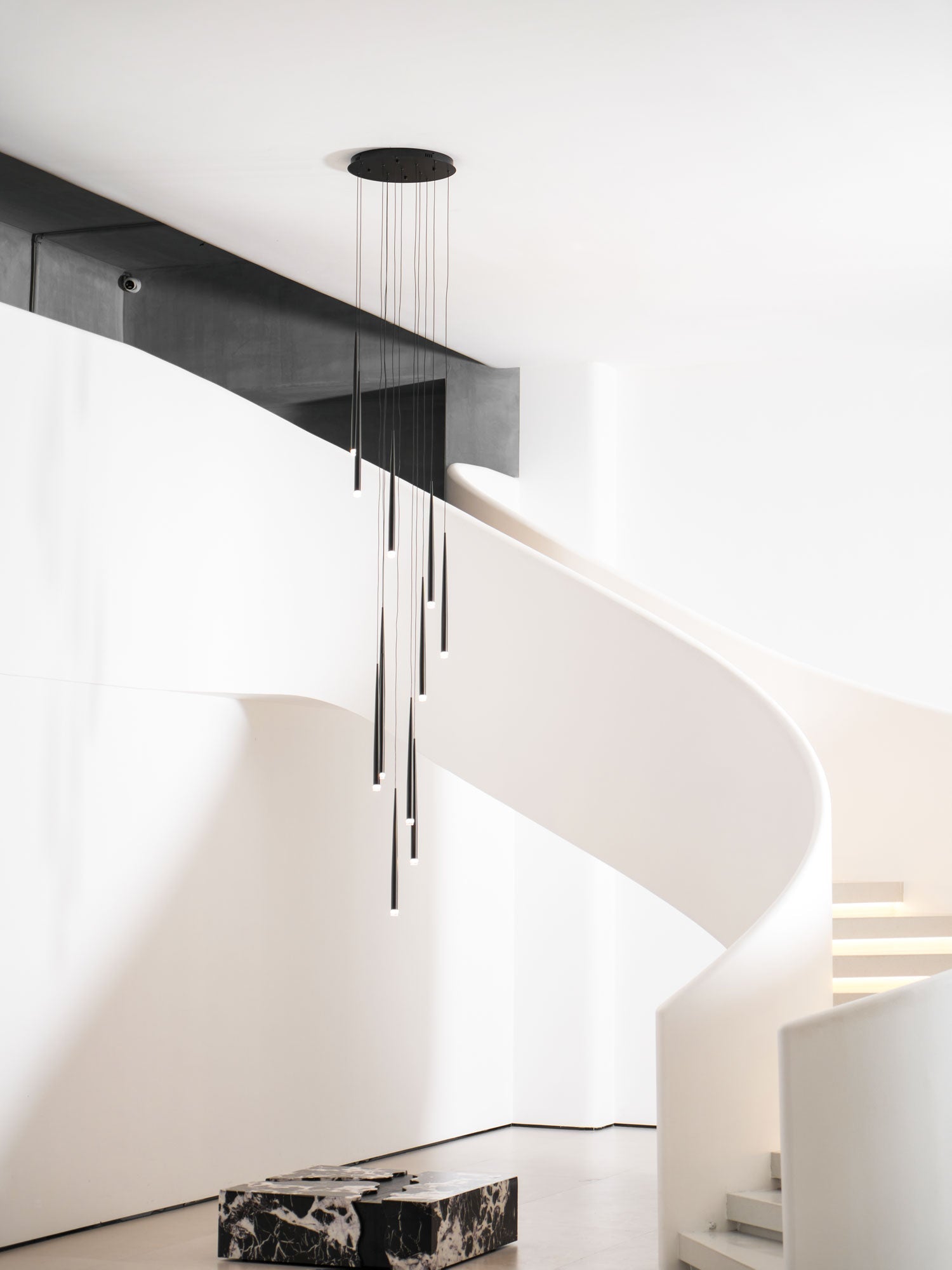 DIY Slender Cone Chandelier