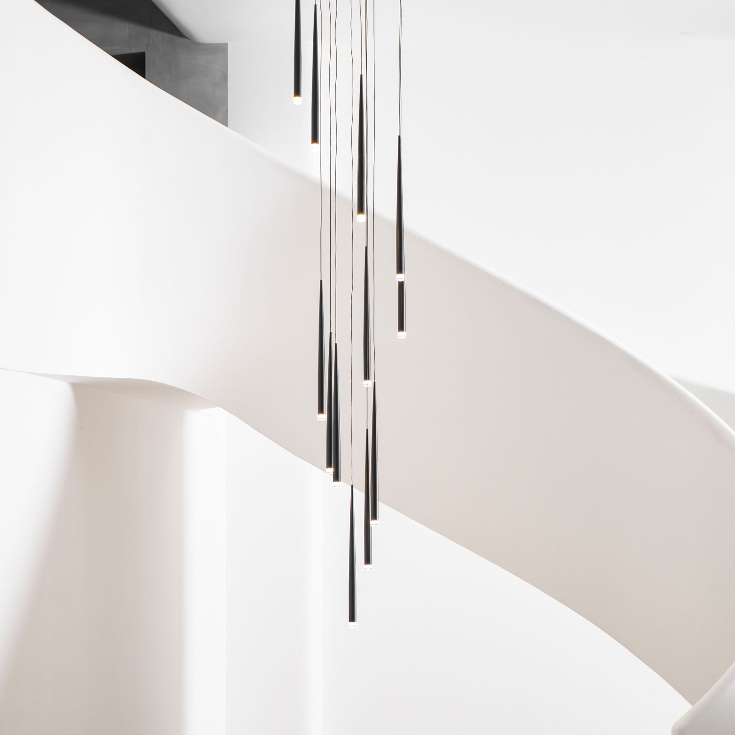 DIY Slender Cone Chandelier
