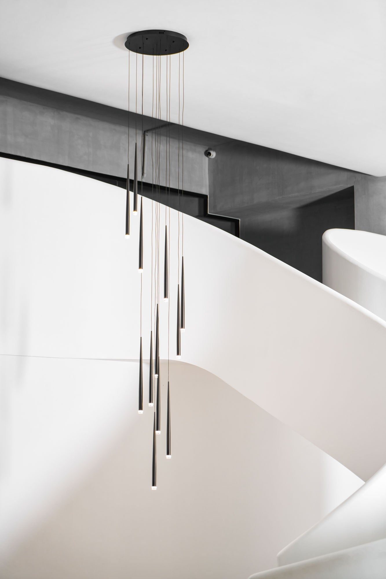 DIY Slender Cone Chandelier