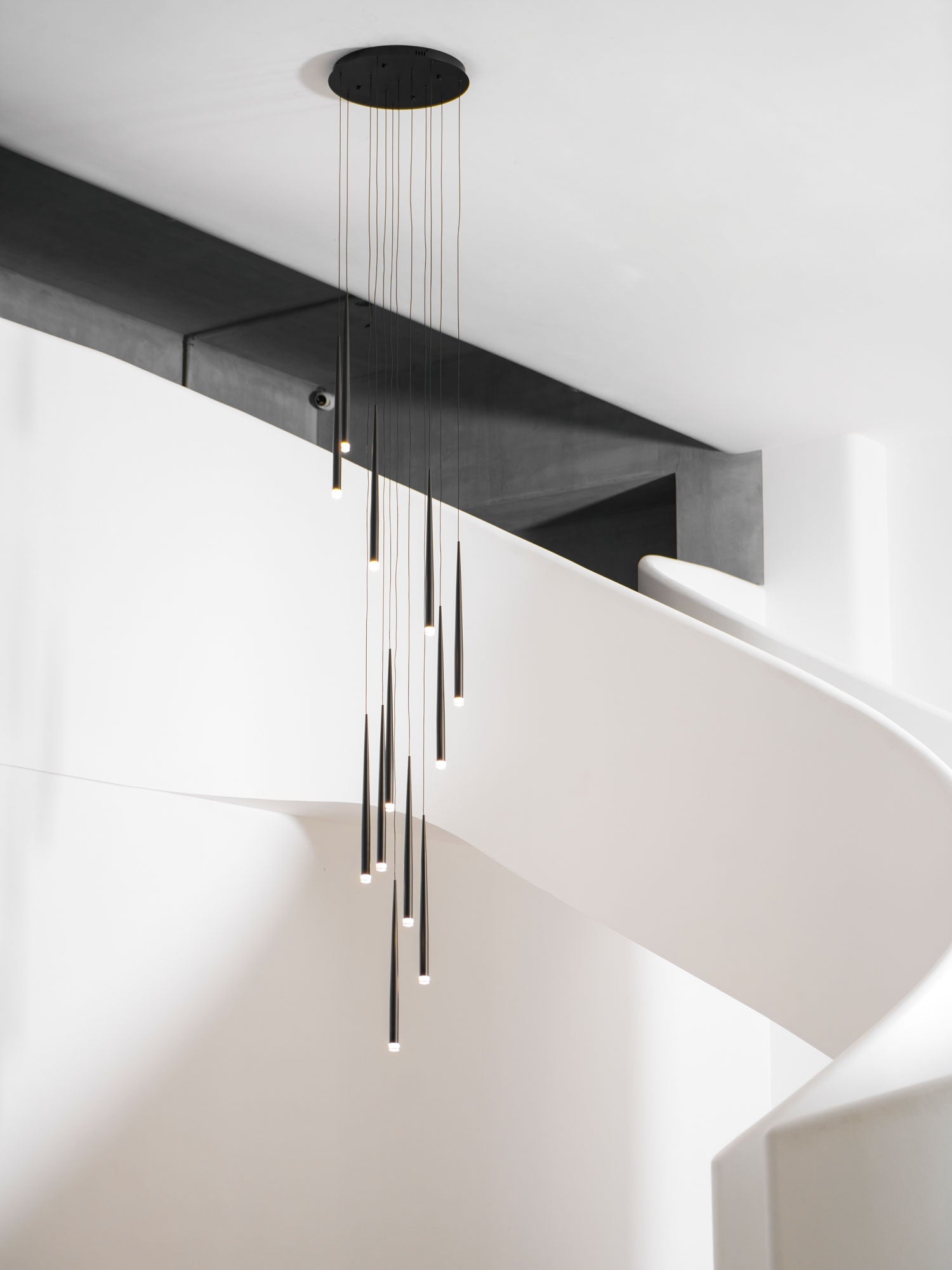 DIY Slender Cone Chandelier