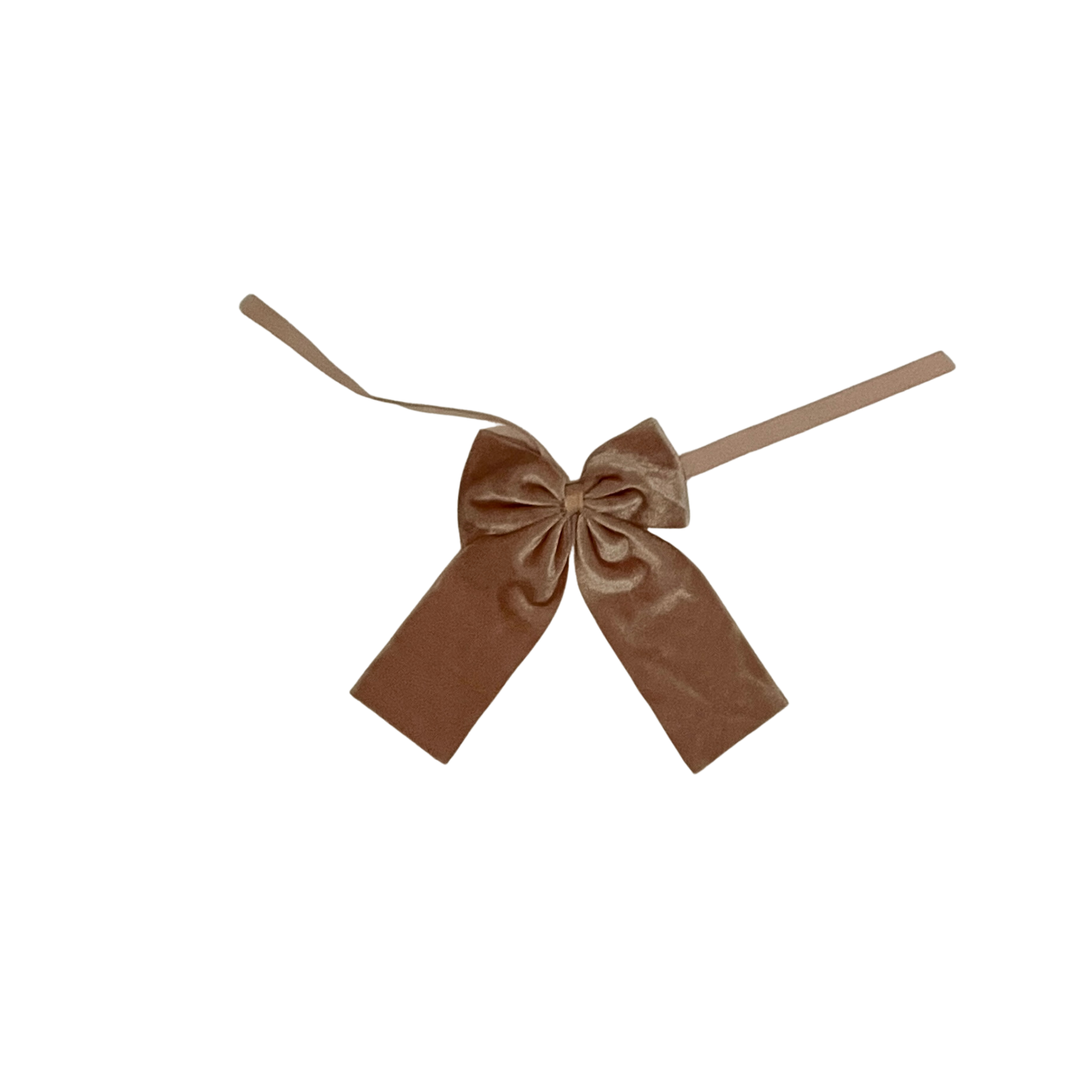Soft Pink Velvet Napkin Bow Tie - Set of 6