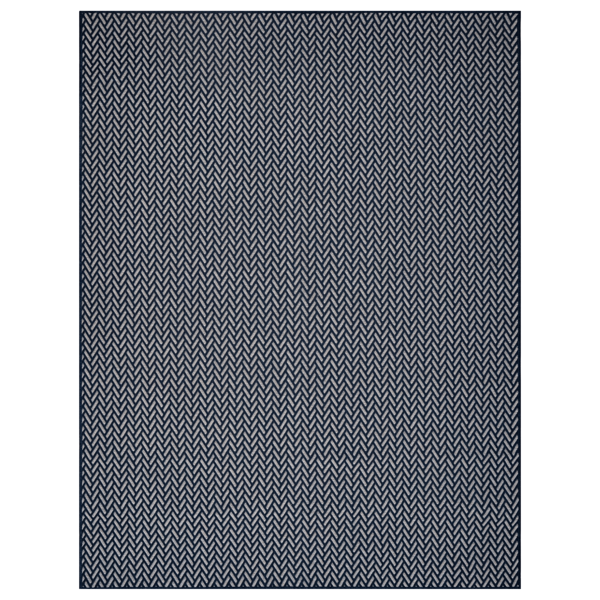 East Green Haussmann Chevron Outdoor Area Rug