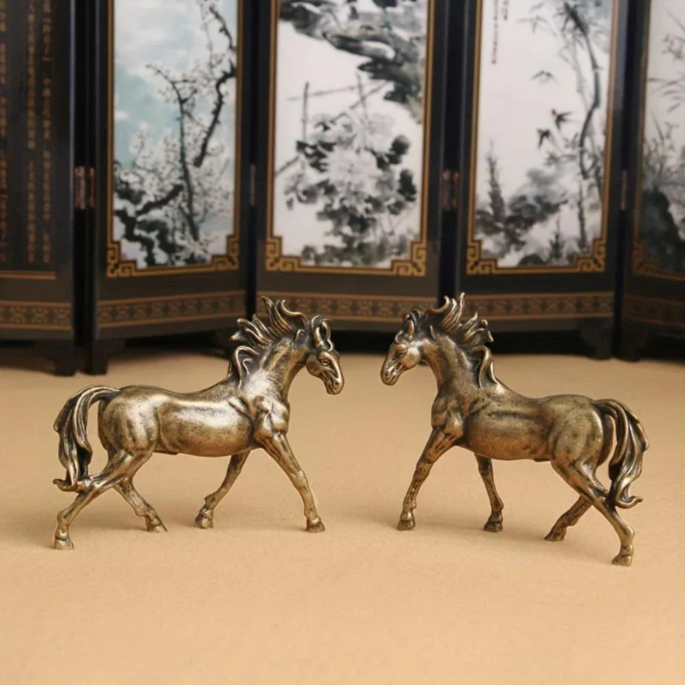 Stallion Statue - Majestic Bronze Miniature