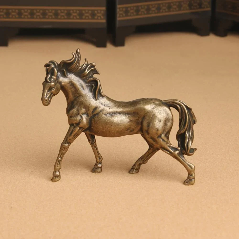 Stallion Statue - Majestic Bronze Miniature