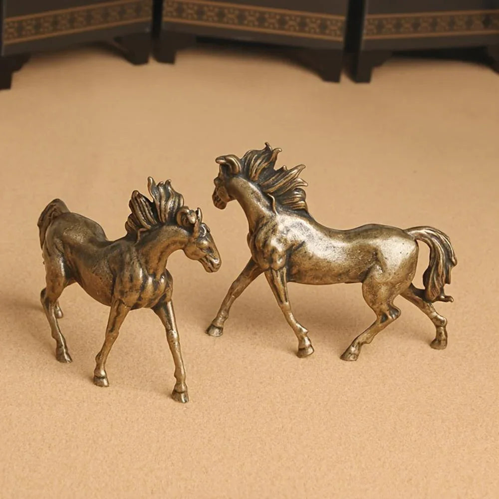 Stallion Statue - Majestic Bronze Miniature
