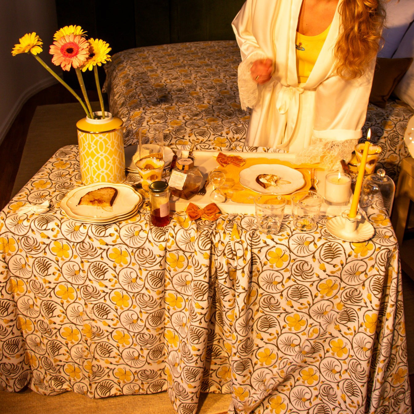 100% Organic Cotton - Summer of Love Tablecloth