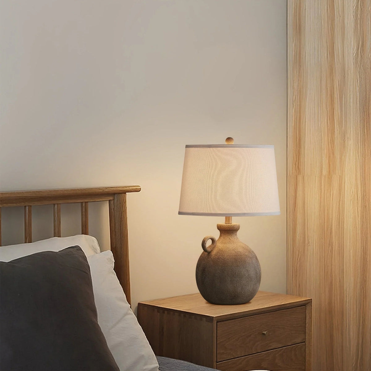 Table Lamp - 3-Way Dimmable White