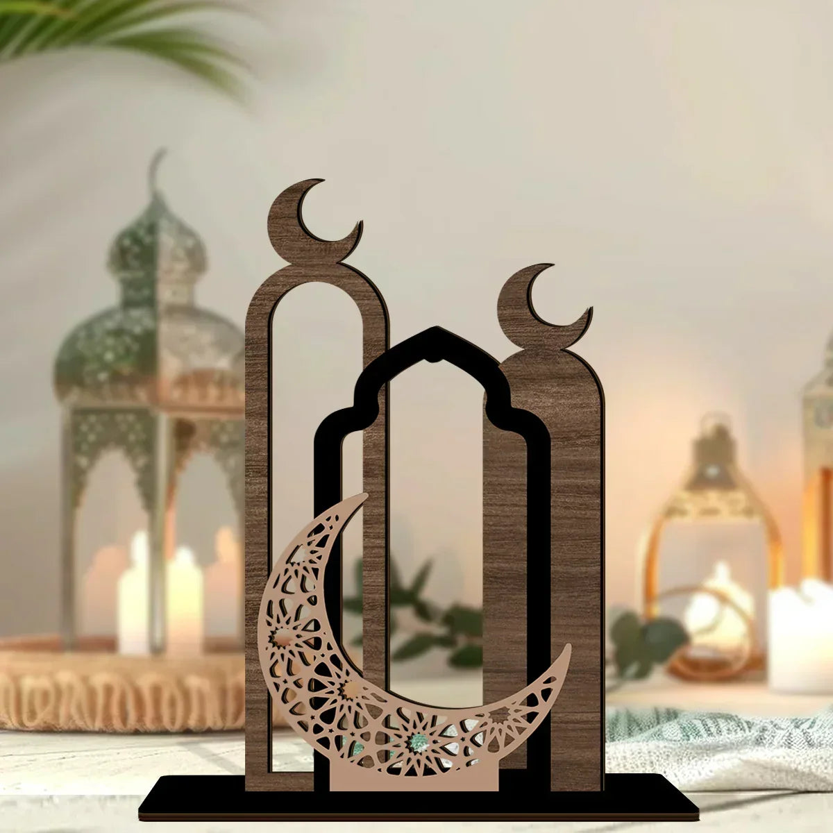 Table Sign - Wooden Farmhouse Ramadan