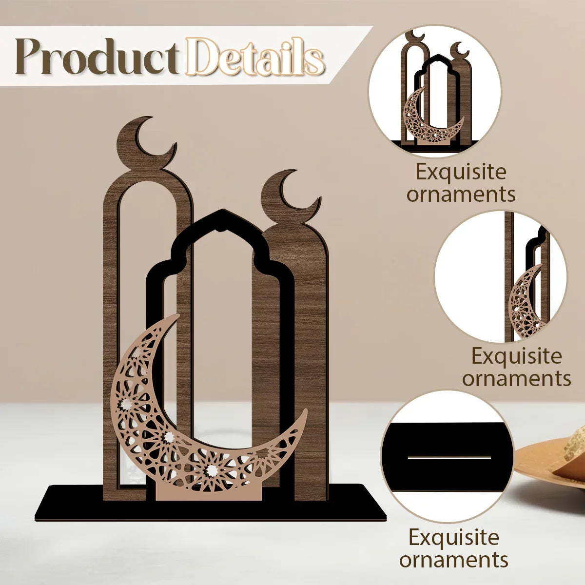 Table Sign - Wooden Farmhouse Ramadan