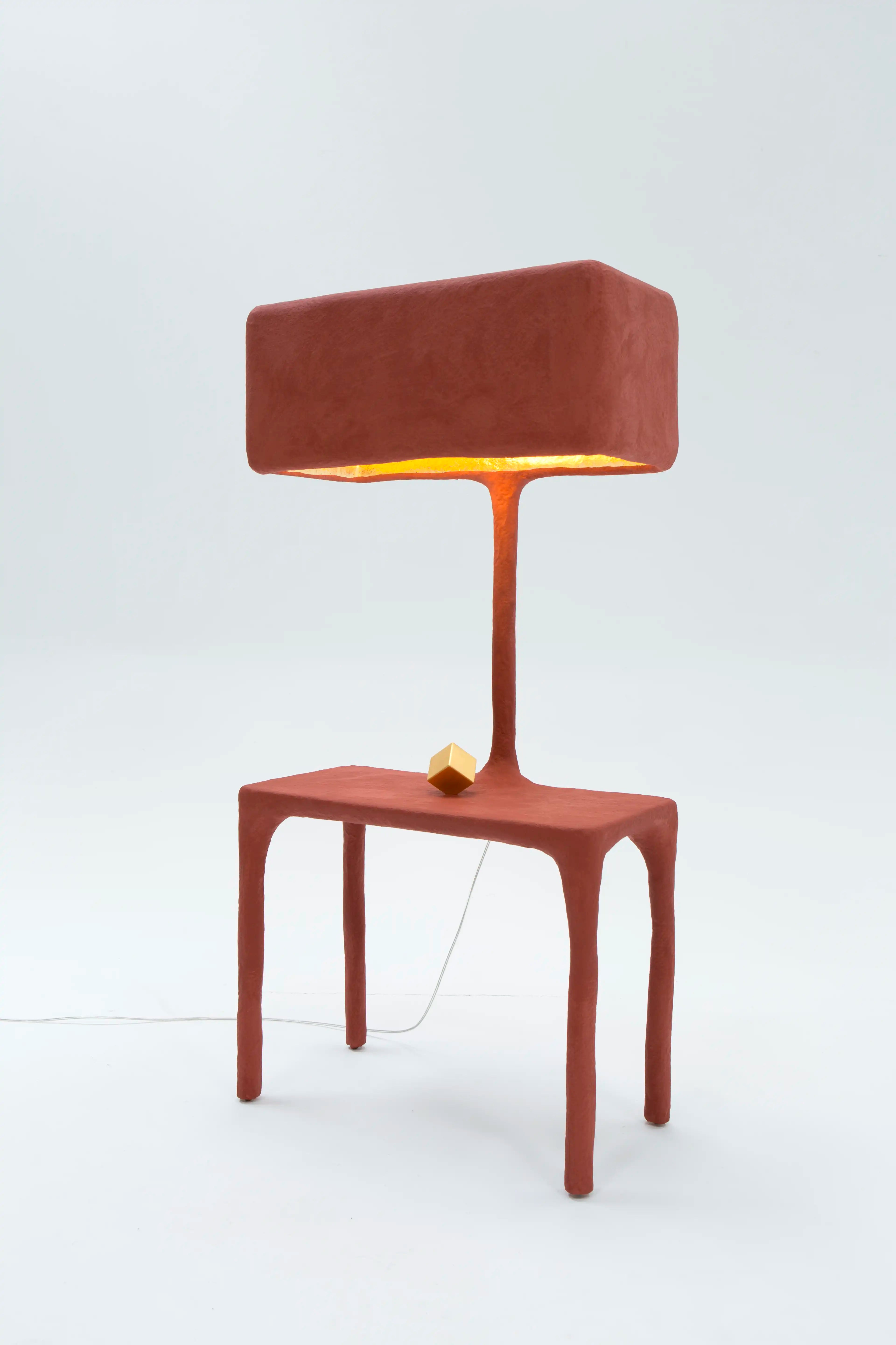 Maximalist Red Floor Lamp - IC-6 by Studio Josha