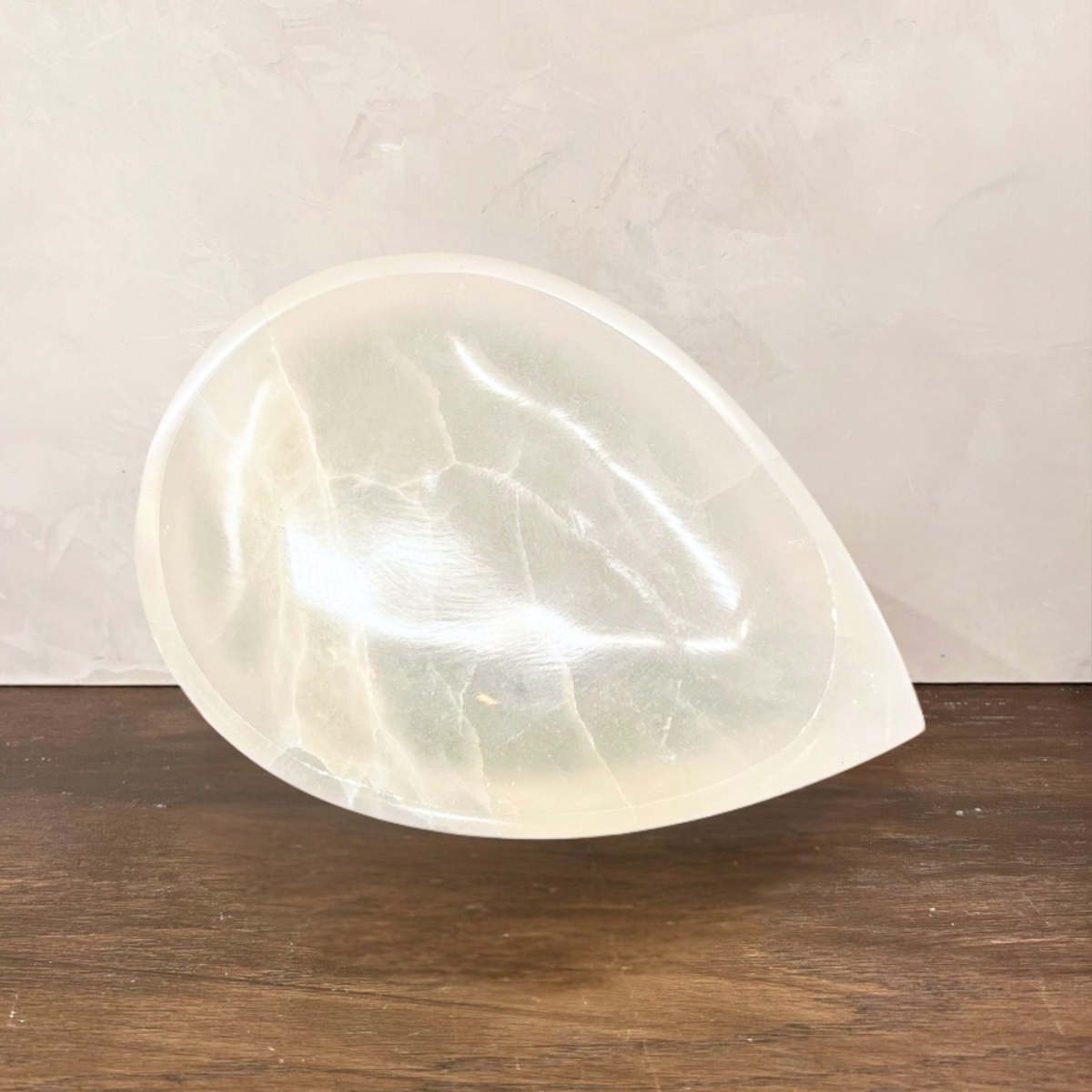 Teardrop Selenite Bowl - Source by Studio Skara, view 3