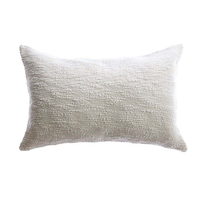 Textured Woven Cotton Lumbar Pillow - Homelosophy