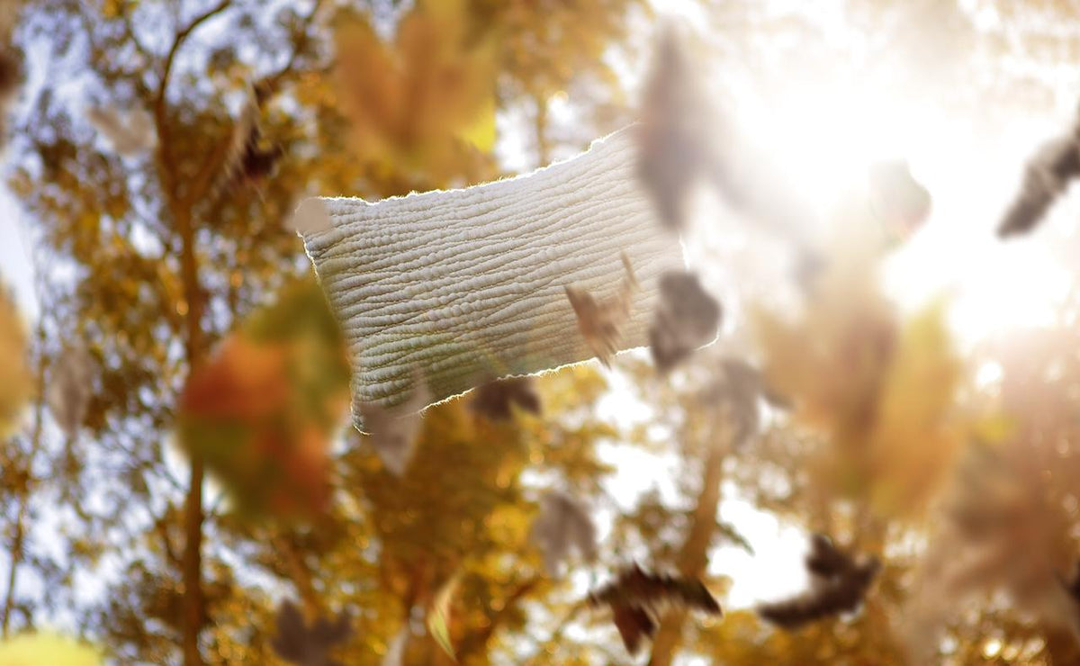 Natural Textured Wool Pillow - Homelosophy, view 6