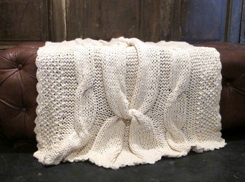Knot Merino Throw Blanket - Homelosophy, view 3