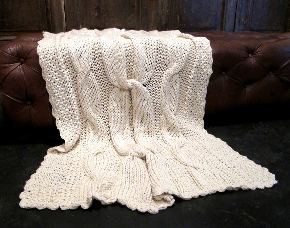 Knot Merino Throw Blanket - Homelosophy, view 4