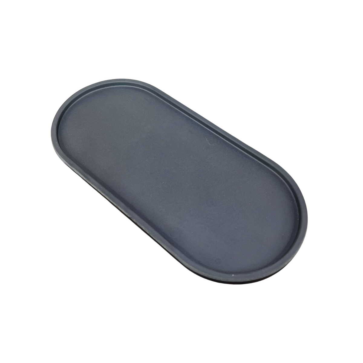 Upcycled Oval Tray: Bamboo Fibre Black - Source by Studio Skara, view 2