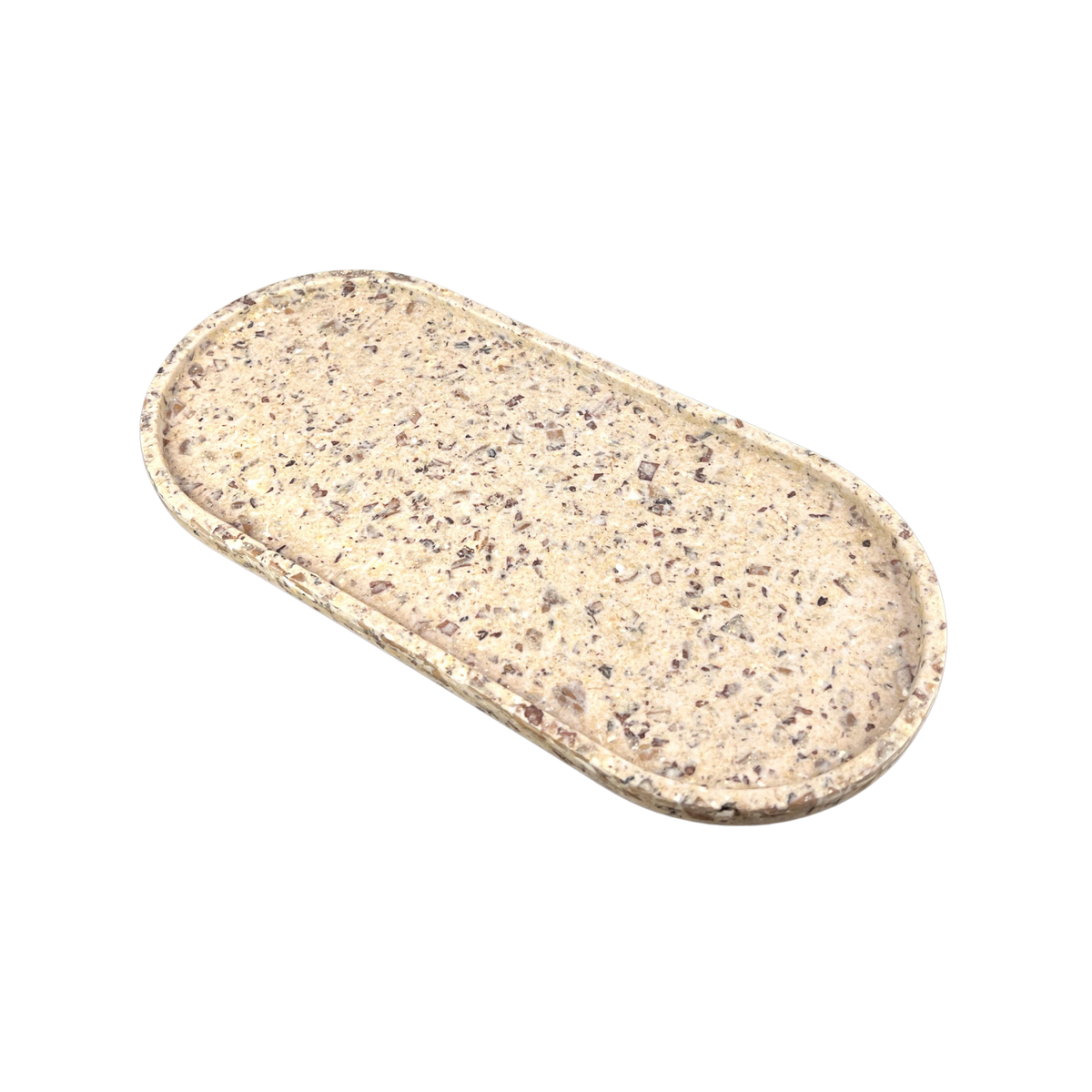 Upcycled Oval Tray: Coffee Bean Husk - Source by Studio Skara, view 2