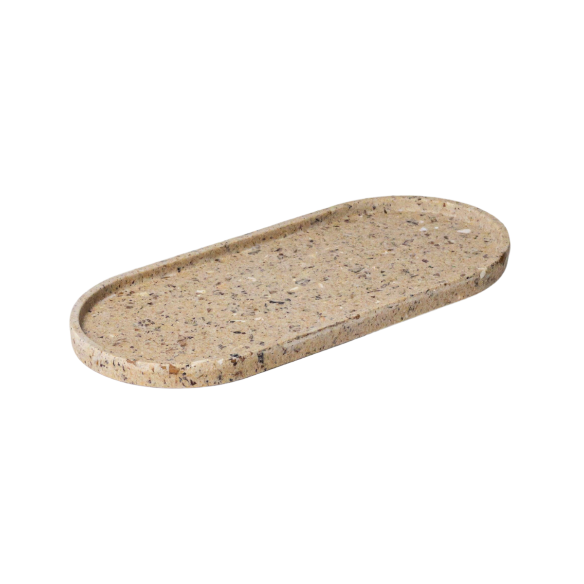 Upcycled Oval Tray: Coffee Bean Husk - Source by Studio Skara