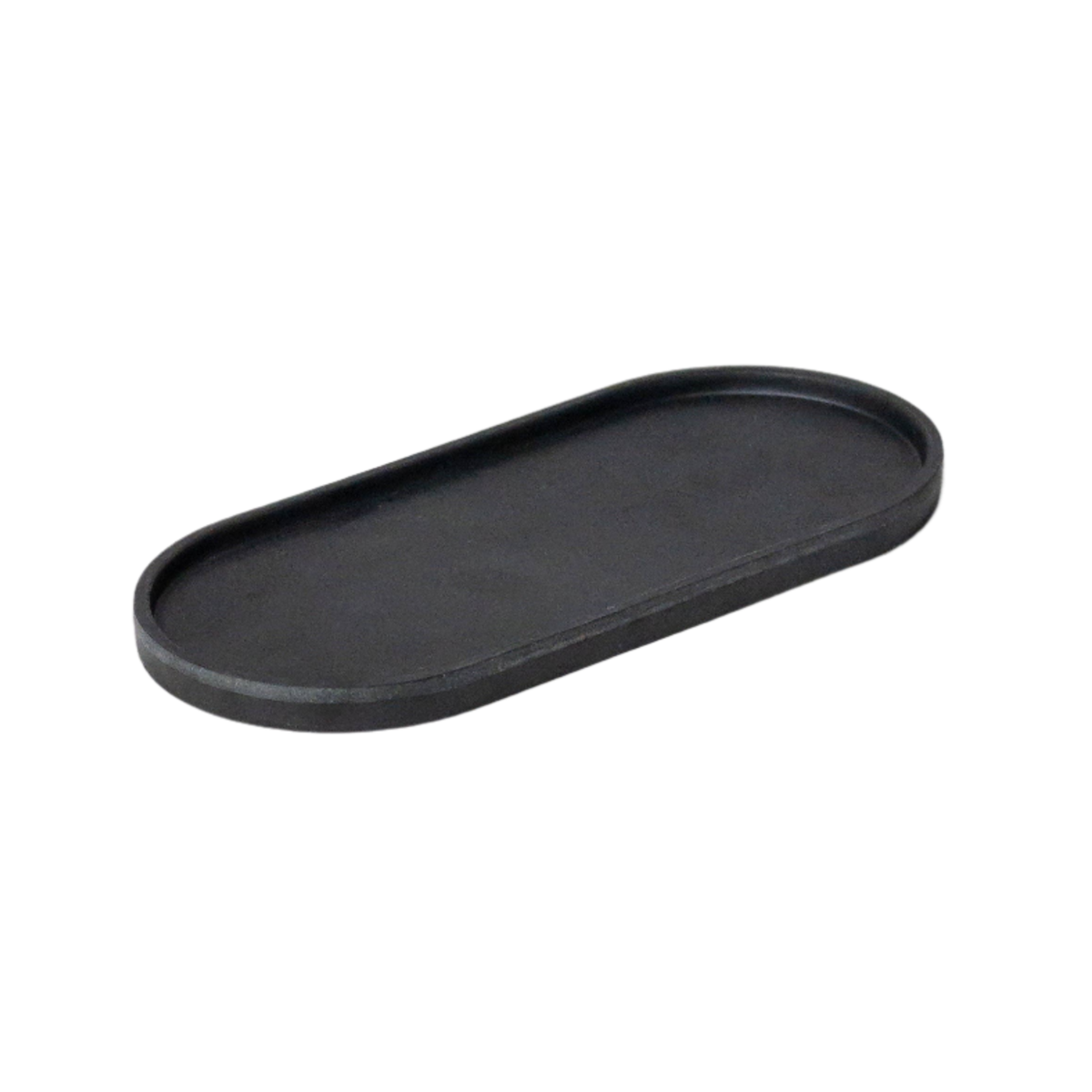 Upcycled Oval Tray: Bamboo Fibre Black - Source by Studio Skara