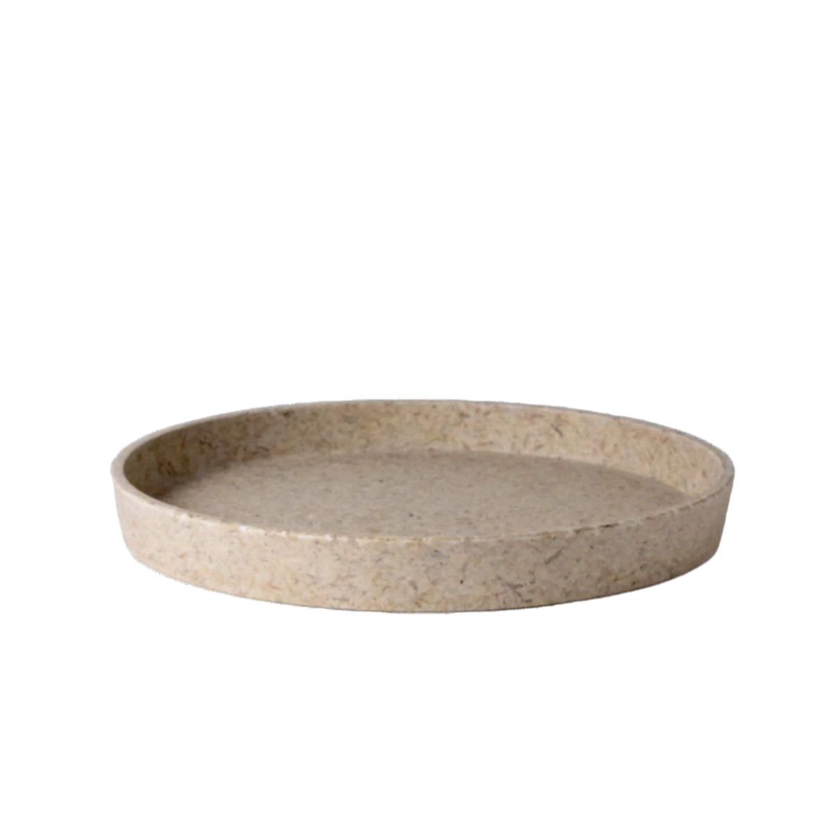 Upcycled Round Tray: Rice Husk - Source by Studio Skara