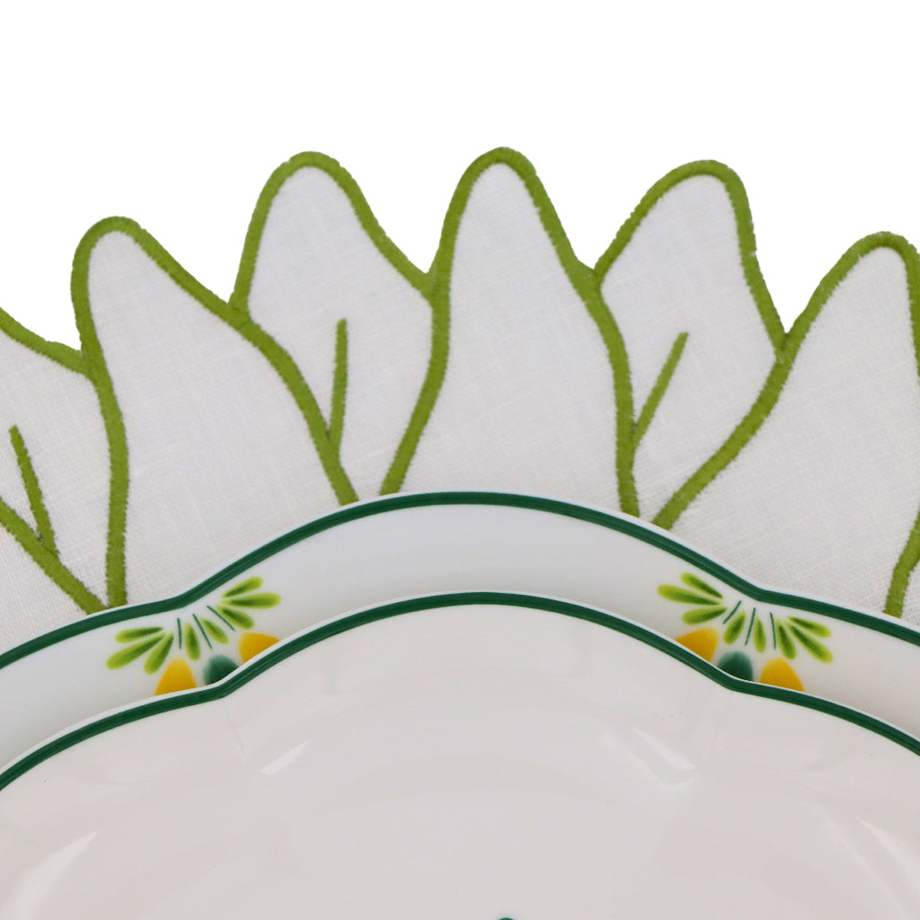 Valensole Lavender Scalloped Starter Plate - Set of 4 (+1 Bonus Plate)