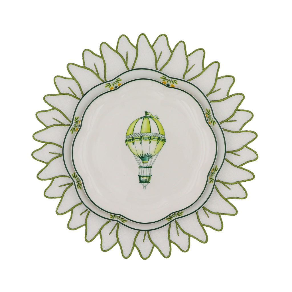 Valensole Lavender Scalloped Starter Plate - Set of 4 (+1 Bonus Plate)