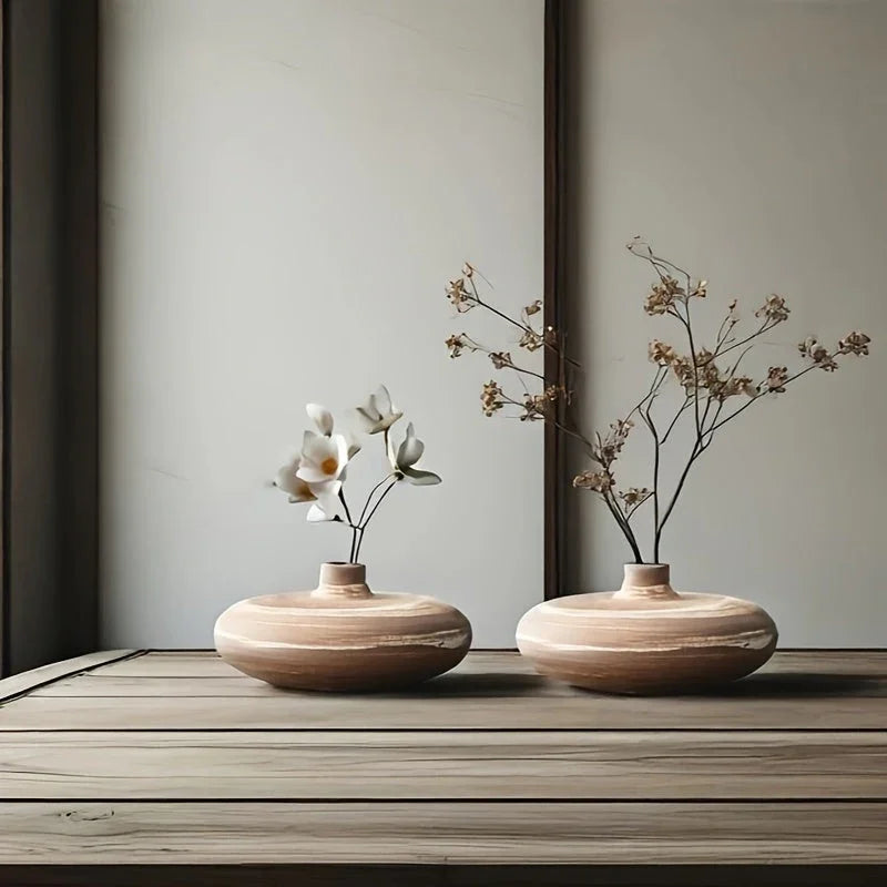 Vase - Minimalist Ceramic Beige — House of Avana, view 1 of 28