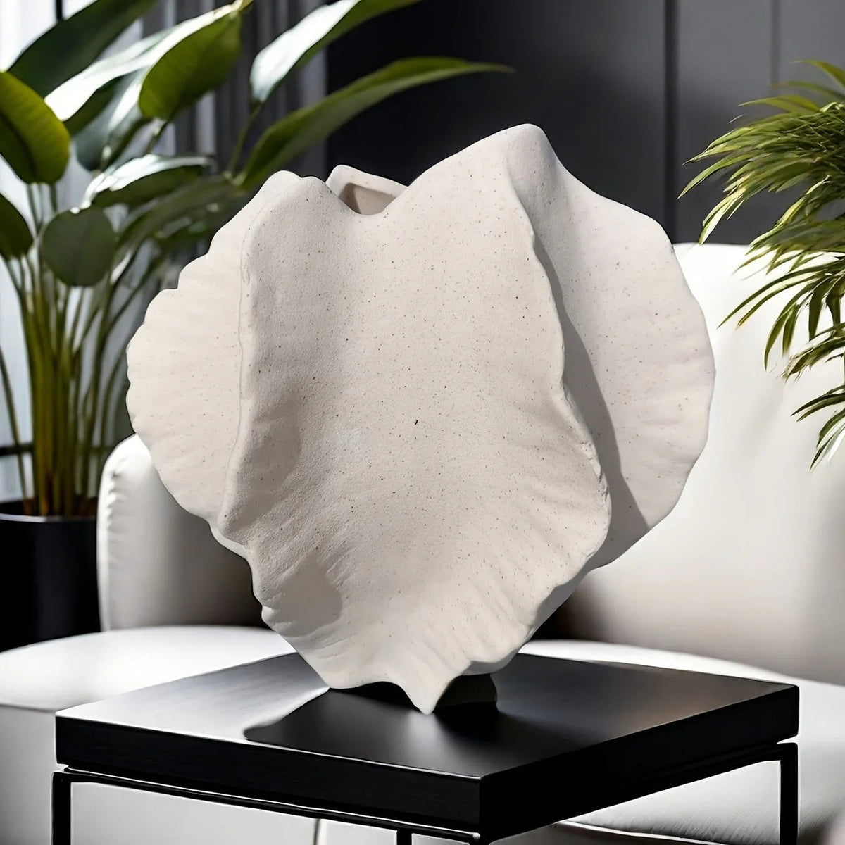 Vase - Textured Ceramic Beige — House of Avana, view 1 of 22